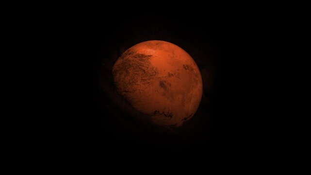 Incr&iacute;vel v&iacute;deo de um planeta ficcional girando lentamente