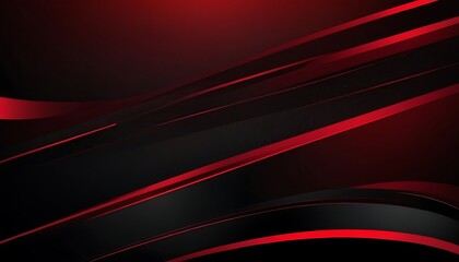 Fototapeta premium Red and Black Diagonal Shiny Lines Background,luxury banner gradient color shiny glowing line spot light dark design space background red black abstract 13