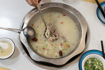 Nourishing lamb soup gourmet