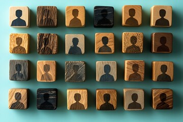 Diverse Community Anonymous People Symbols Collection