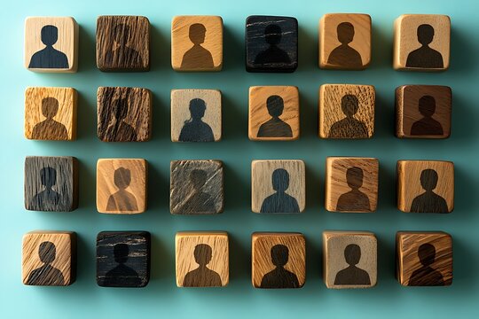 Diverse Community Anonymous People Symbols Collection