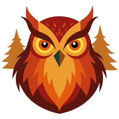 owl on a white background