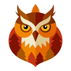 owl on a white background