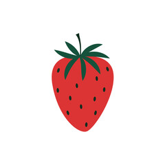 Strawberry vector. free space for text. wallpaper. background. symbol. logo.