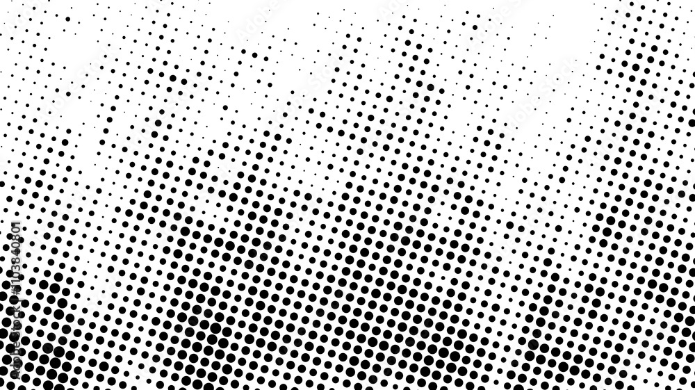 Wall mural abstract gradient halftone dots background pop art template texture vector illustration