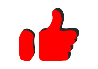 useful youtube buttons, red and white