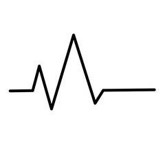 Heart beat line. Thin line vector of signs for infographic  logo  app development and website design. Heart rhythm 
