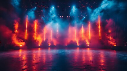 neon lights color background