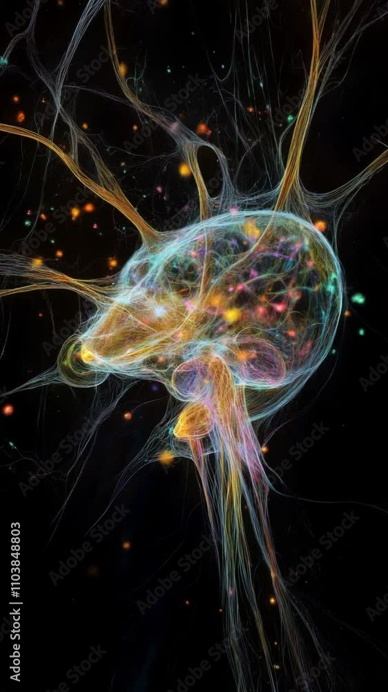 Poster representation of networks utilizing energies, brain and neural connections