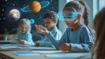Immersive VR Learning Experience: Children Explore the Solar System in a Classroom Setting