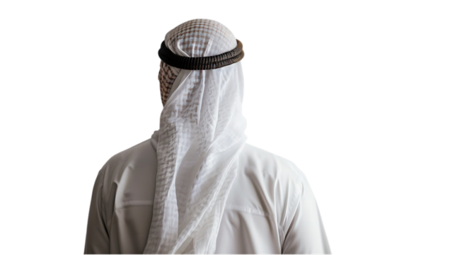 Arab Man in Traditional Thobe