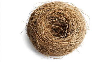 Obraz premium Raffia ball isolated on a white background, 