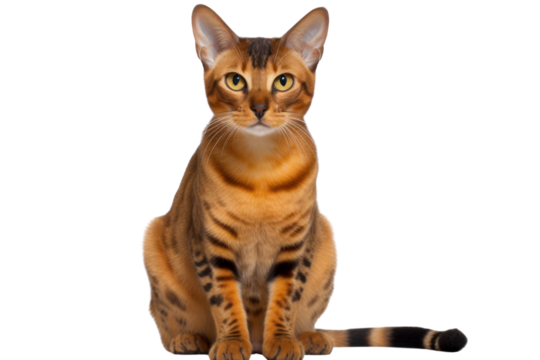 Charming young blue tortie British Shorthair cat positioned sideways, looking directly at the camera with vibrant deep orange eyes. The cat's unique tortoiseshell markings are vividly displayed