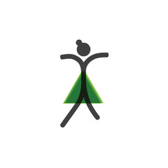 Dance Logo Template Icon