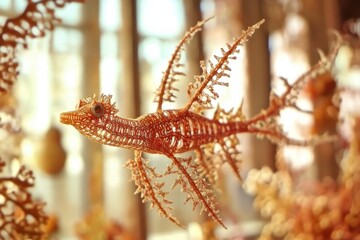 Ornate Ghost Pipefish in Coral