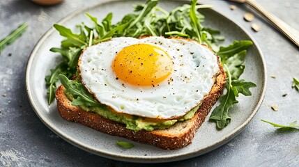 Avocado Toast with Fried Egg - A Perfect Morning Meal