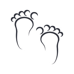 Foot Logo Template Icon