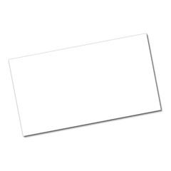 A blank white card, suitable for various creative uses such as invitations or announcements.