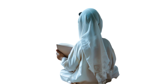 Muslim Woman Reading