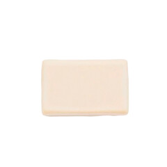Cream bar soap isolated on white background