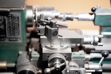 clock production machinery. tools, parts and mechanical concept.