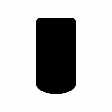 recommend clip art: Nail shape icon. Flat image