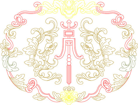 Vector sketch illustration silhouette design ornament decoration floral natural abstract classic vintage ethnic traditional