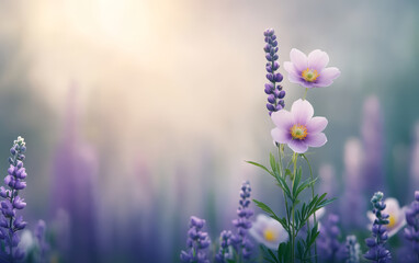 Vintage floral texture art background