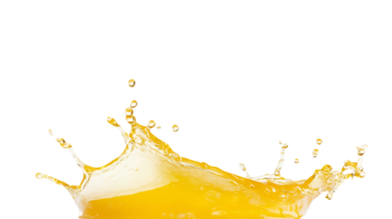 orange juice splash isolated