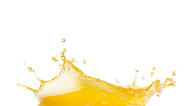 orange juice splash isolated