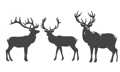 deer silhouette vector