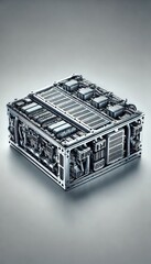 Fototapeta premium Futuristic Technology Advanced Engine Components Clean Energy Power Unit Innovative Machine Parts
