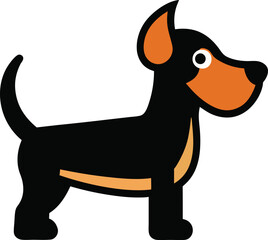 Cats and dogs silhoutte vector styles