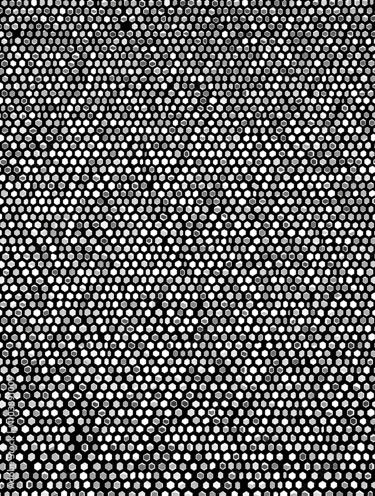 Poster minimalist black and white hexagon honeycomb seamless pattern for backgrounds , minimalist design, a