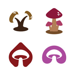 Mushroom Logo Template Icon © Ziddd