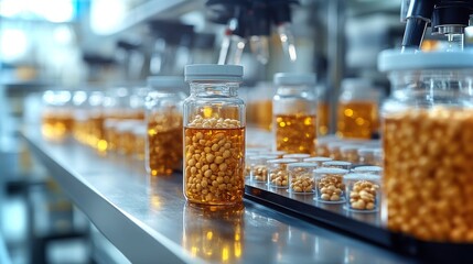 Pipetting Amanita muscaria extract in a laboratory during an experimental procedure
