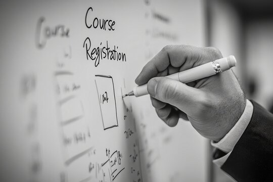 Course Registration Planning on Whiteboard