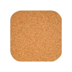 An unique concept of isolated drink mat on plain background , very suitable to use in mostly project.