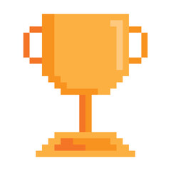 video game item pixelated trophy © Gstudio