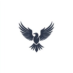 Fototapeta premium Majestic eagle with wings spread wide, symbolic of freedom and power.