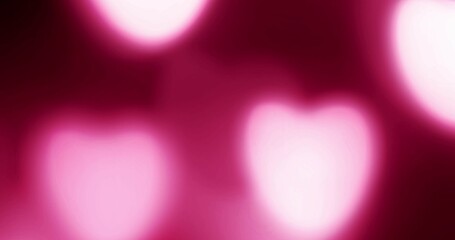 pink hearts bokeh background