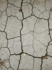 Obraz premium Cracked and weathered concrete surface with layers of grime and dirt, urban, polluted