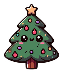 red christmas tree