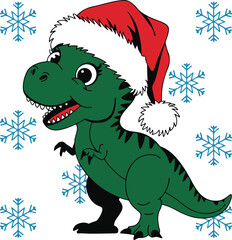 christmas card with santa claus