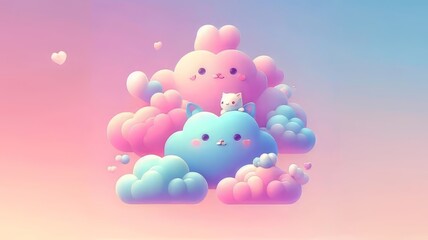 Pastel Cloud Background