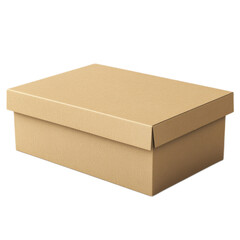 Plain Brown Cardboard Storage Box for Organizational Use