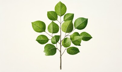 Antique Engraving of Populus Tremula Aspen from 1908 with Detailed Artwork; Recommended Colors: Earthy Tones 