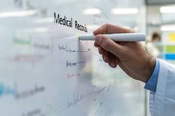 Medical Records on Whiteboard