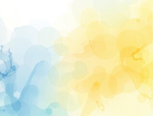 Watercolor splash background with bright blue and yellow hues, design, energetic, watercolor, whimsical