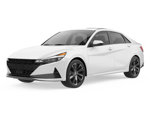 Sedan Car Isolated